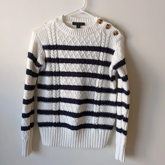 Ann Taylor Sweaters Nwot Ann Taylor Striped Knit Sweater
